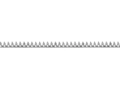 Sterling Silver Beaded Swag Gallery Strip 2.5mm