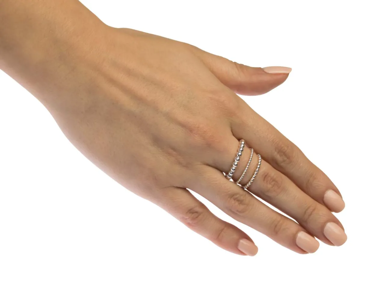 Sterling Silver Beaded Wire 1.3mm