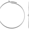 Sterling Silver Beading Hoop Earrings 25mm Pack of 6
