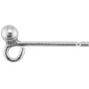 Sterling Silver Bead, Loop And Peg, Pack of 6, 2.5mm, 100% Recycled Silver