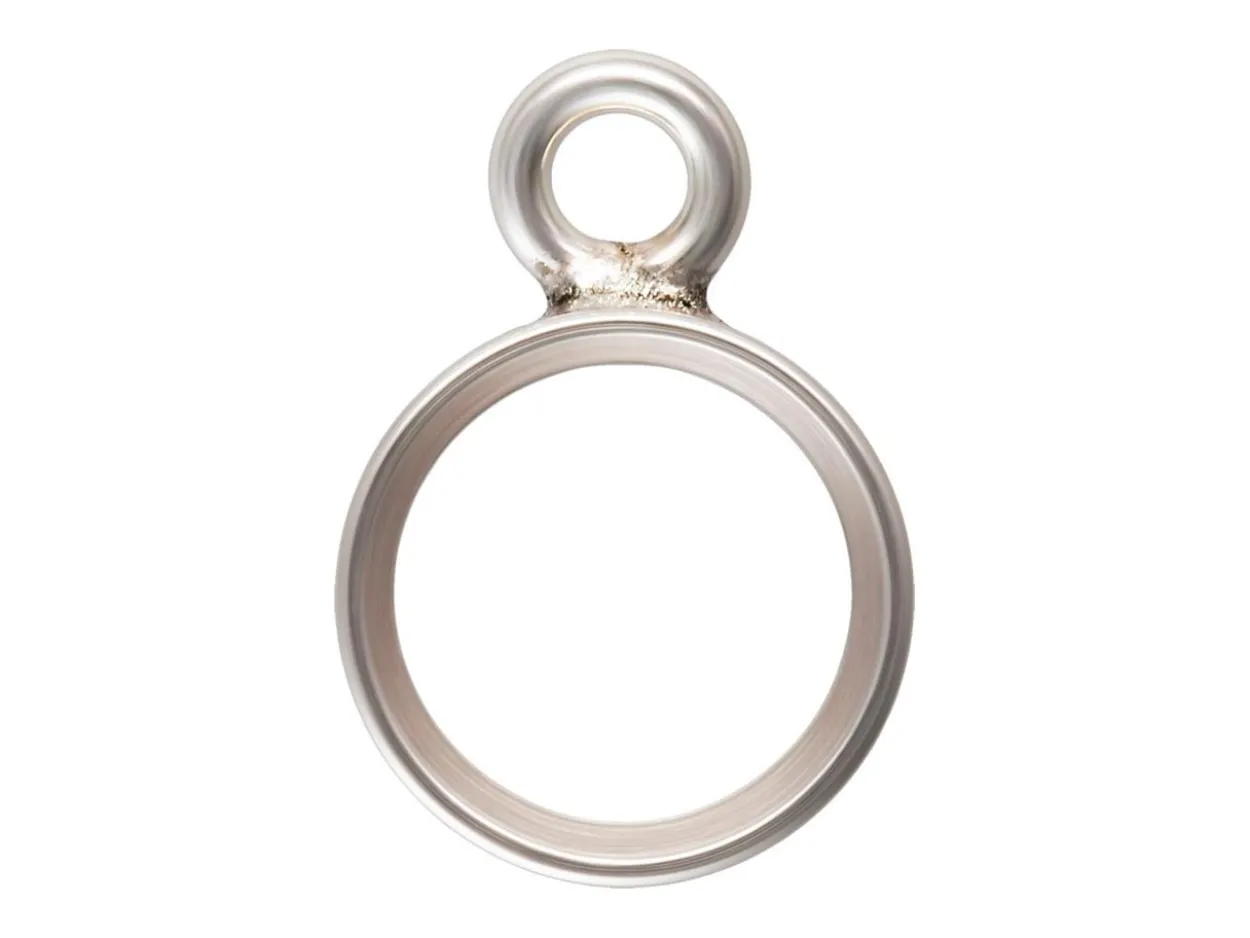 Sterling Silver Bezel Setting Drop, 4mm