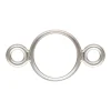 Sterling Silver Bezel Setting Connector 4mm