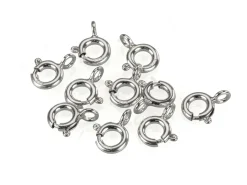 Sterling Silver Bolt Rings Closed 6mm Pack of 10
