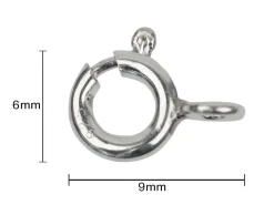 Sterling Silver Bolt Rings Closed 6mm Pack of 10