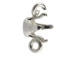 Sterling Silver Buttercup 4 Claw Connector 4mm