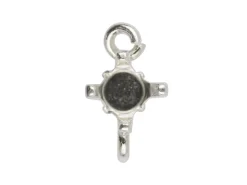 Sterling Silver Buttercup 4 Claw Connector 4mm