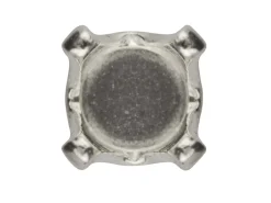 Sterling Silver Buttercup 4 Claw Ear Stud 4mm