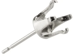 Sterling Silver Buttercup 4 Claw Ear Stud 6mm