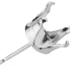 Sterling Silver Buttercup 4 Claw Ear Stud 8mm