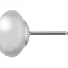 Sterling Silver Button Stud Earrings 7mm Pack of 6