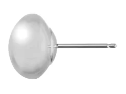 Sterling Silver Button Stud Earrings 4mm Pack of 6