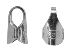 Sterling Silver Chain End Round Pack of 10 2.4mm Inside Diameter