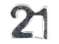 Sterling Silver '21' Charm Bead