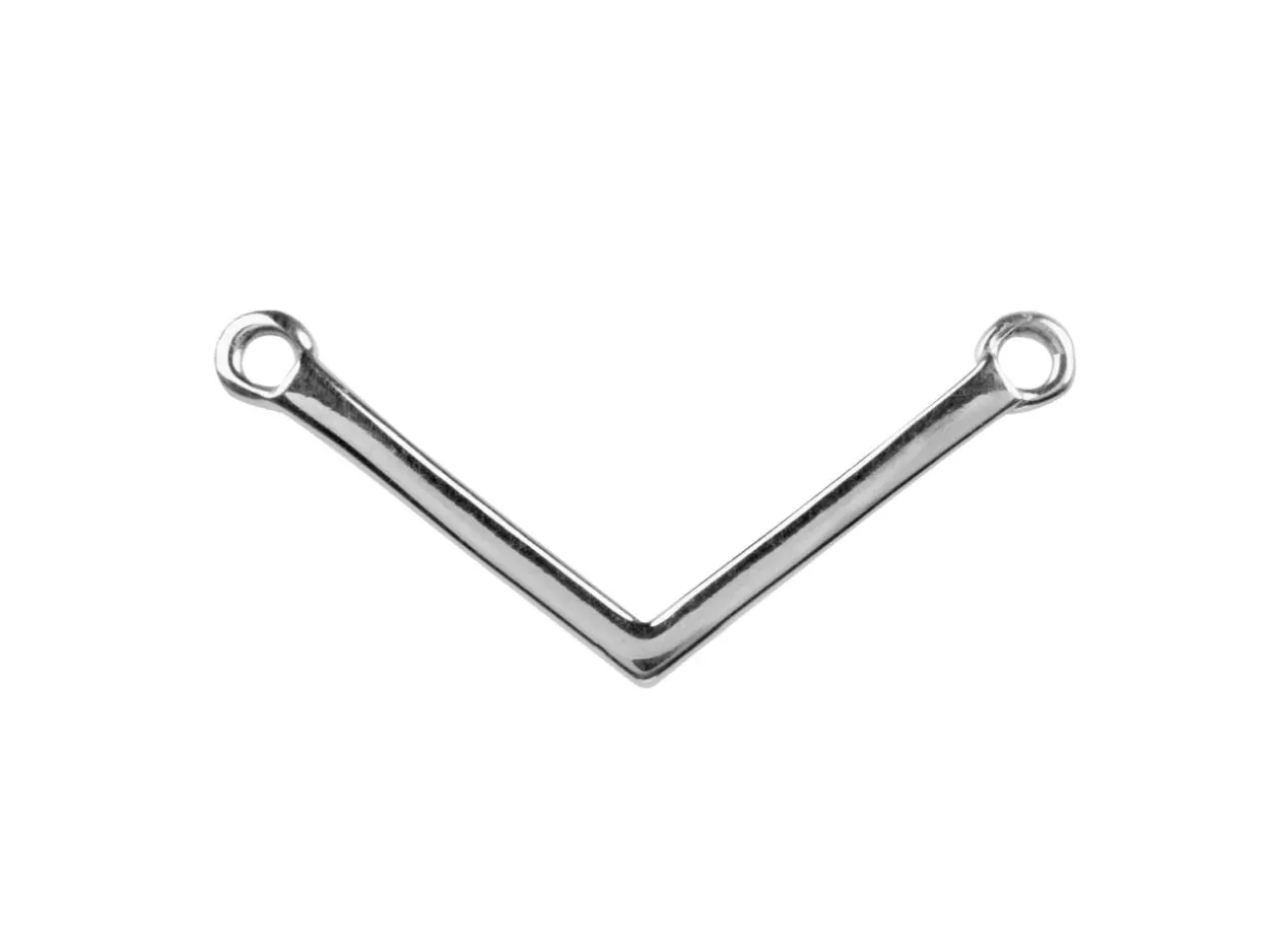 Sterling Silver Chevron 30mm