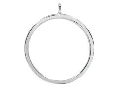 Sterling Silver Circle Drop 19mm, 100% Recycled Silver