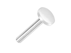 Sterling Silver Circle Labret Tube 3mm