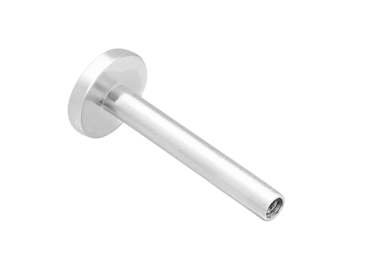 Sterling Silver Circle Labret Tube 3mm