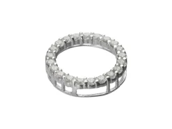 Sterling Silver Circle Of Life Stone Set 14mm