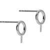 Sterling Silver Circle Of Life And Peg Earrings 6mm Pack of 2, 100% Recycled Silver