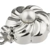 Sterling Silver Clasp With Cultured Pearl 12mm Round Flower Shape