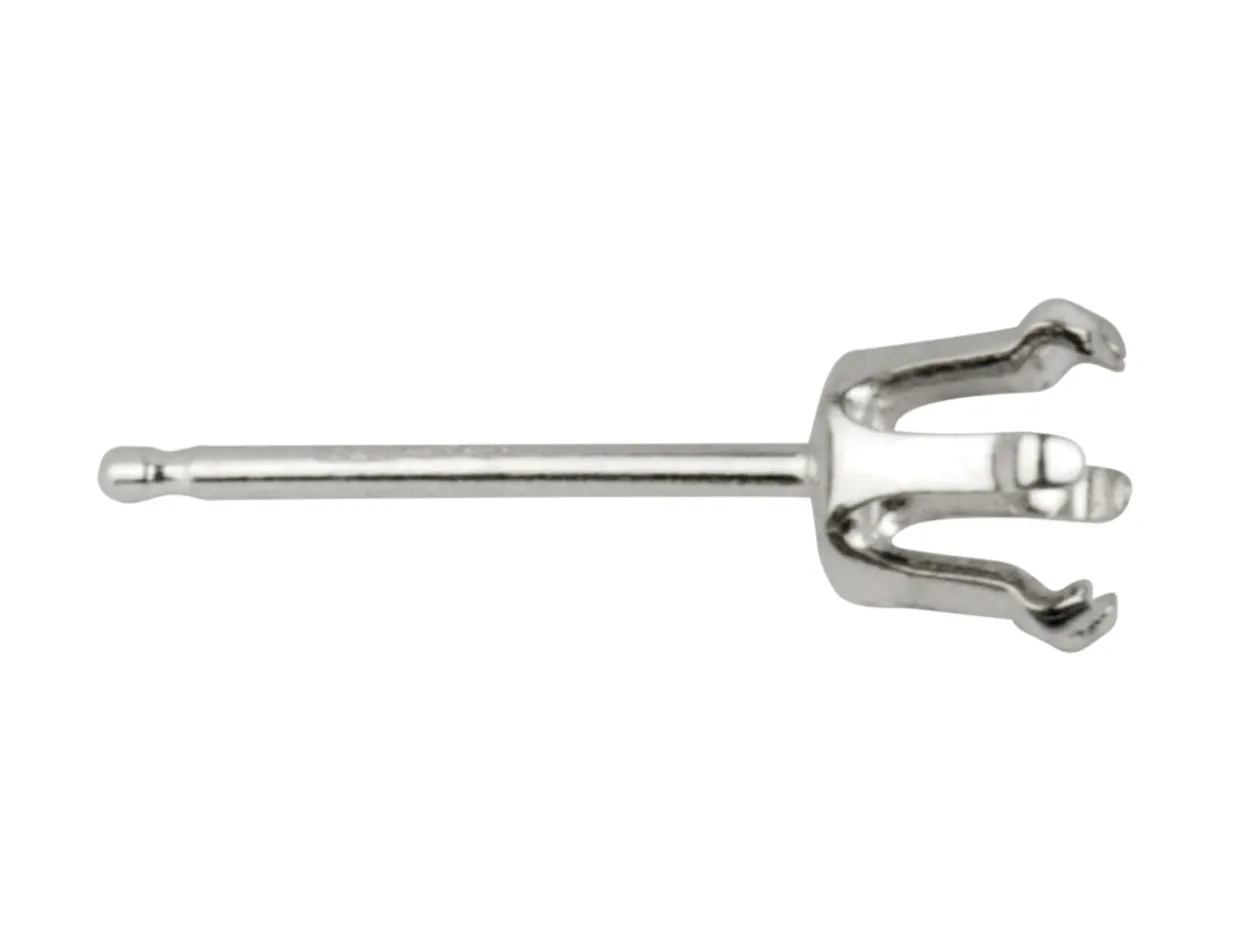 Sterling Silver Claw 4mm, Pack of 10, Buttercup Earring
