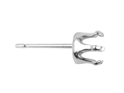 Sterling Silver Claw 6mm, Pack of 10, Buttercup Earring