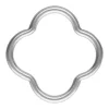 Sterling Silver Clover Connector Charms 10mm Pack of 5