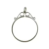 Sterling Silver Coin Mount British Shilling 1/- Scroll Top Pendant, 100% Recycled Silver
