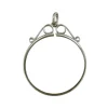 Sterling Silver Coin Mount British Two Shilling Florin 2/- Scroll Top Pendant, 100% Recycled Silver