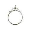 Sterling Silver Coin Mount 6d Scroll Top Pendant, 100% Recycled Silver