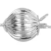 Sterling Silver Corrugated Ball Clasp 6mm