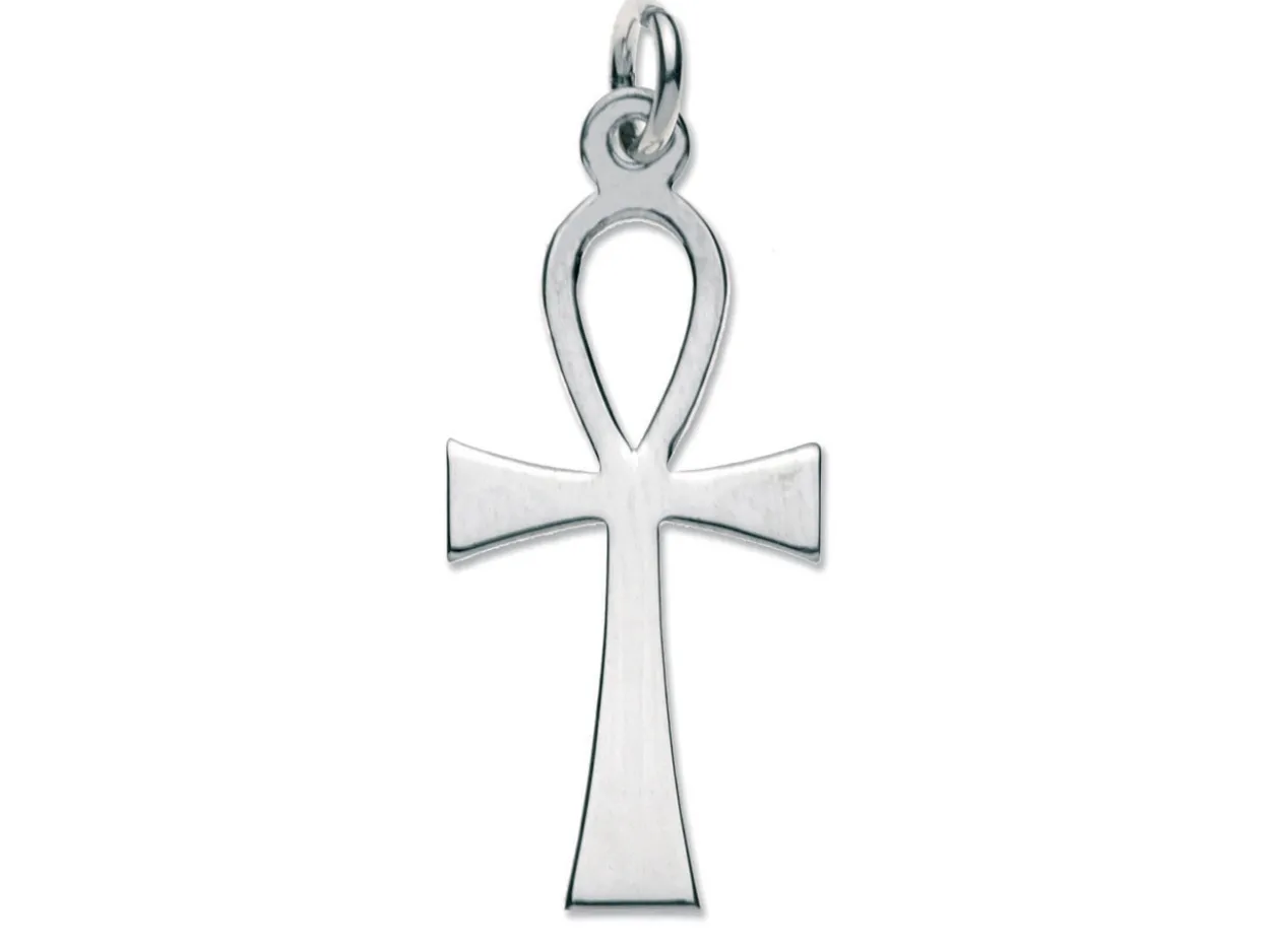 Sterling Silver Cross, Medium Ankh No.25