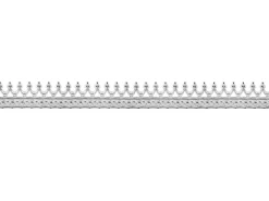 Sterling Silver Crown Gallery Strip 5.1mm