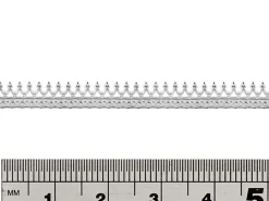 Sterling Silver Crown Gallery Strip 5.1mm