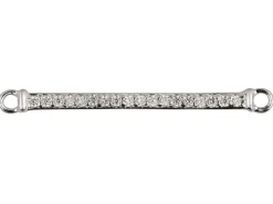 Sterling Silver Cubic Zirconia Grain Set Bar 30mm