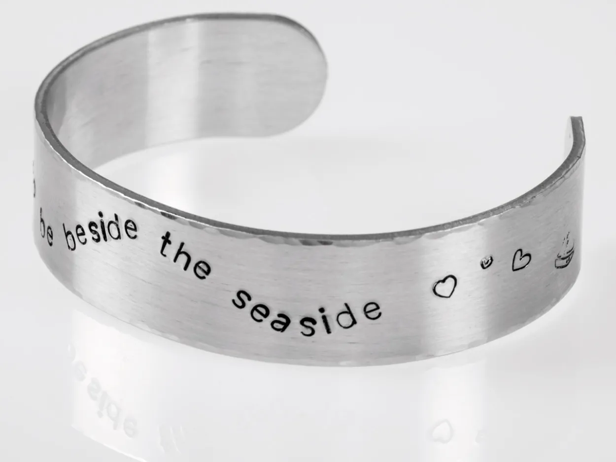 Sterling Silver Cuff Bangle 150x5mm Stamping Blank