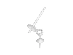 Sterling Silver Cup And Peg With 3mm Drop Cup