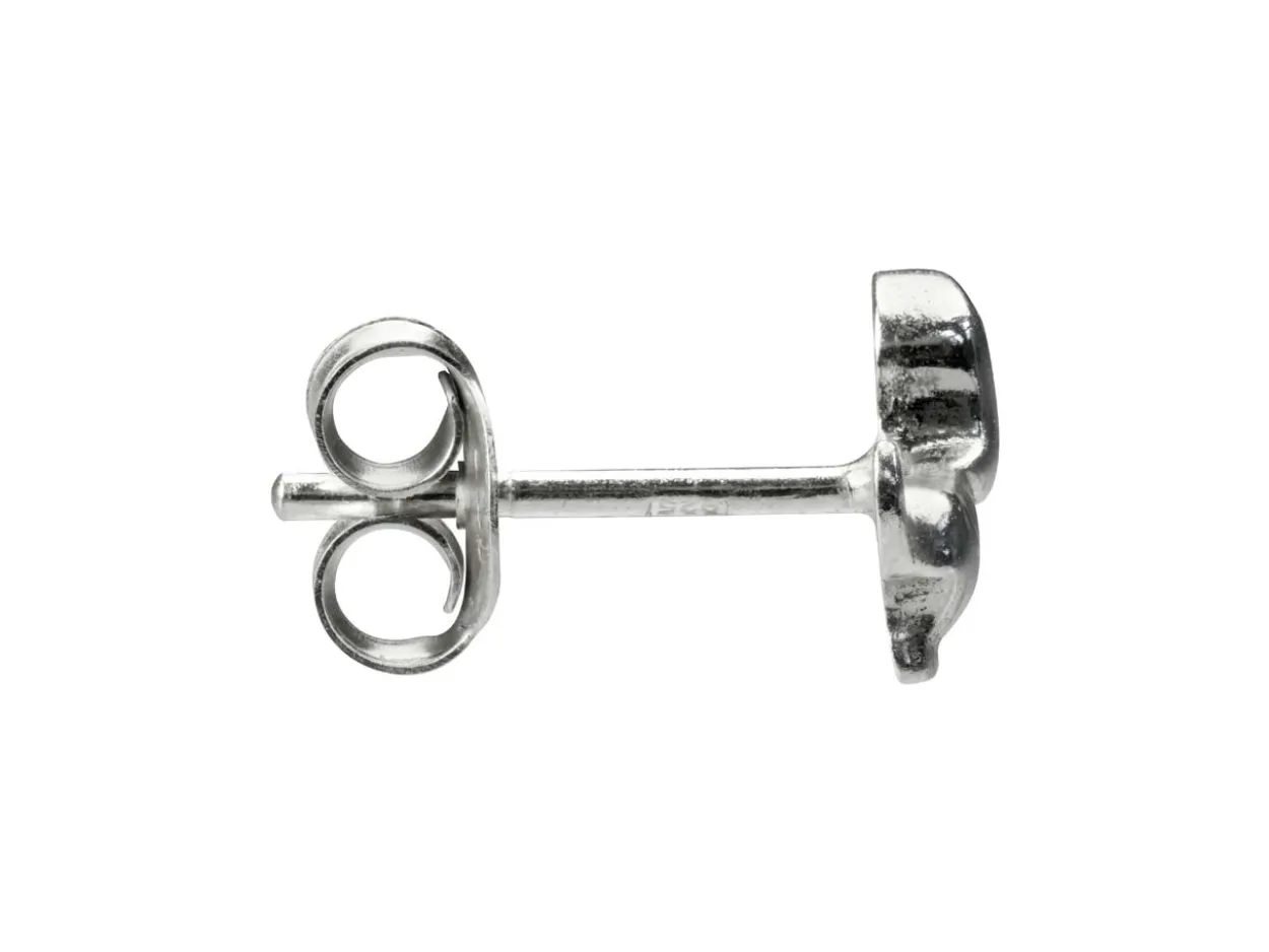 Sterling Silver Dachshund Design Earrings