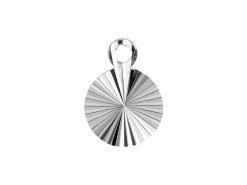Sterling Silver Diamond Cut Round Blank 8mm