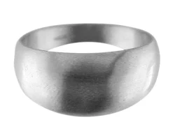 Sterling Silver Domed Ring 4mm Head Hallmarked Widest Point 10mm Size U Plain Solid Back
