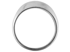 Sterling Silver Domed Ring 4mm Head Hallmarked Widest Point 10mm Size U Plain Solid Back