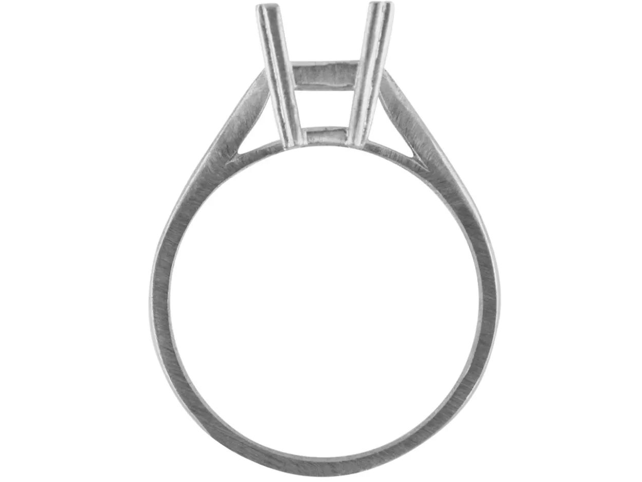 Sterling Silver Dress Octagonal Ring 10x8mm Hallmarked Size N