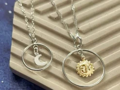 Sterling Silver Drop Round With Closed Jump Ring Inside 15mm