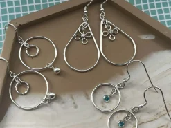 Sterling Silver Drop Round With Closed Jump Ring Inside 15mm