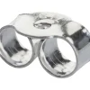 Sterling Silver Earring Back Scroll Medium Pack of 20, 100% Recycled Silver