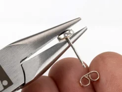 Sterling Silver Earring Back Scroll Medium, Pack of 20, 100% Recycled Silver