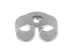 Sterling Silver Earring Back Scroll Small Pack of 50, 100% Recycled Silver