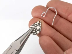 Sterling Silver Earring Hook Wire, Pack of 20, With Bead And Loop