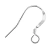 Sterling Silver Earring Hook Wire, Pack of 20, No Bead