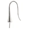 Sterling Silver Earring Hook Wire With Screw Pack of 2
